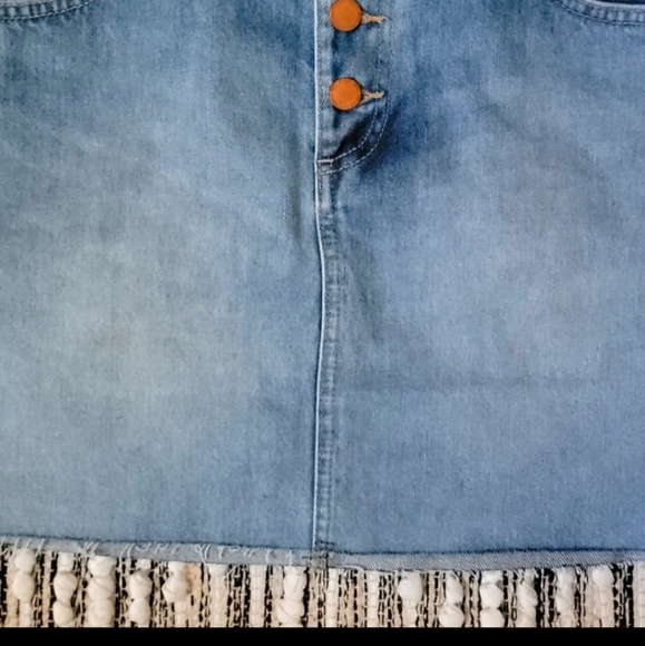 Roxy Blue Denim Mini Skirt Size M - Picture 5 of 7
